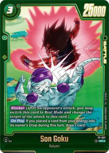 Dragon Ball SCG Fusion World Alternate Art Promo Son Goku FP-027