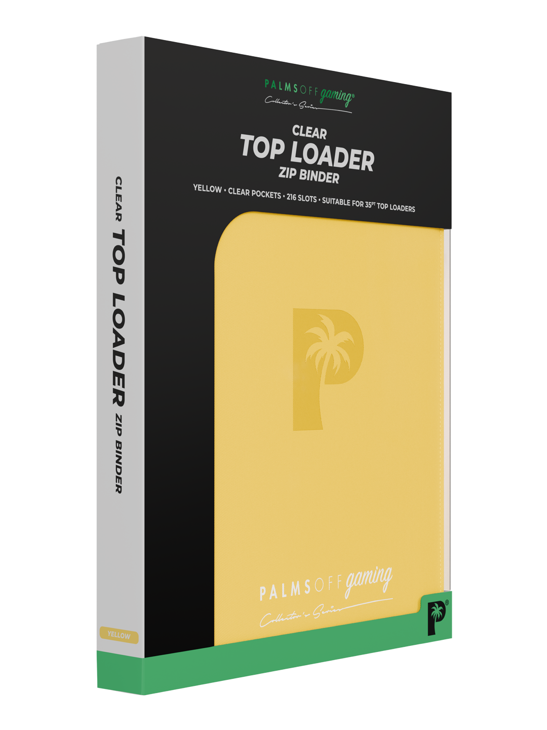 Top Loader 9 Pocket Zip Binder - Yellow | Palms Off Gaming