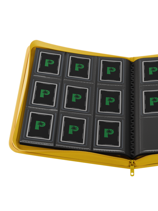 Top Loader 9 Pocket Zip Binder - Yellow | Palms Off Gaming
