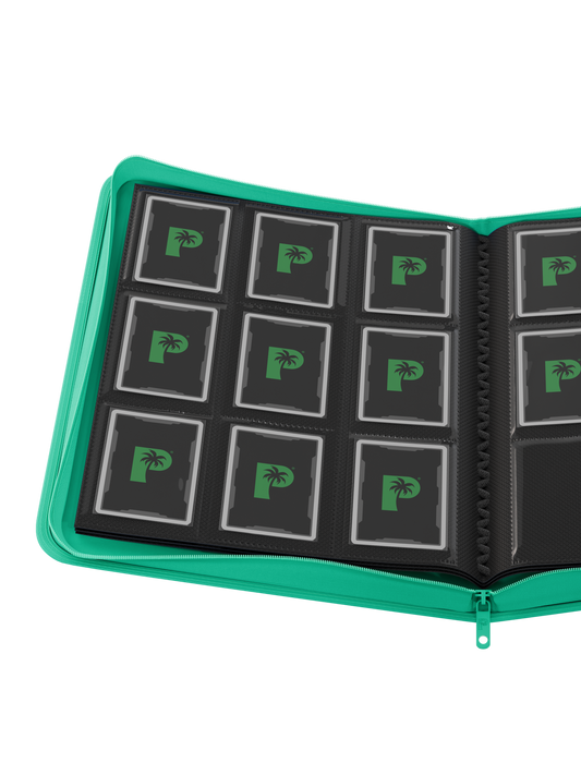 Collector’s Series 9 Pocket Zip Binder - Turquoise | Palms Off Gaming