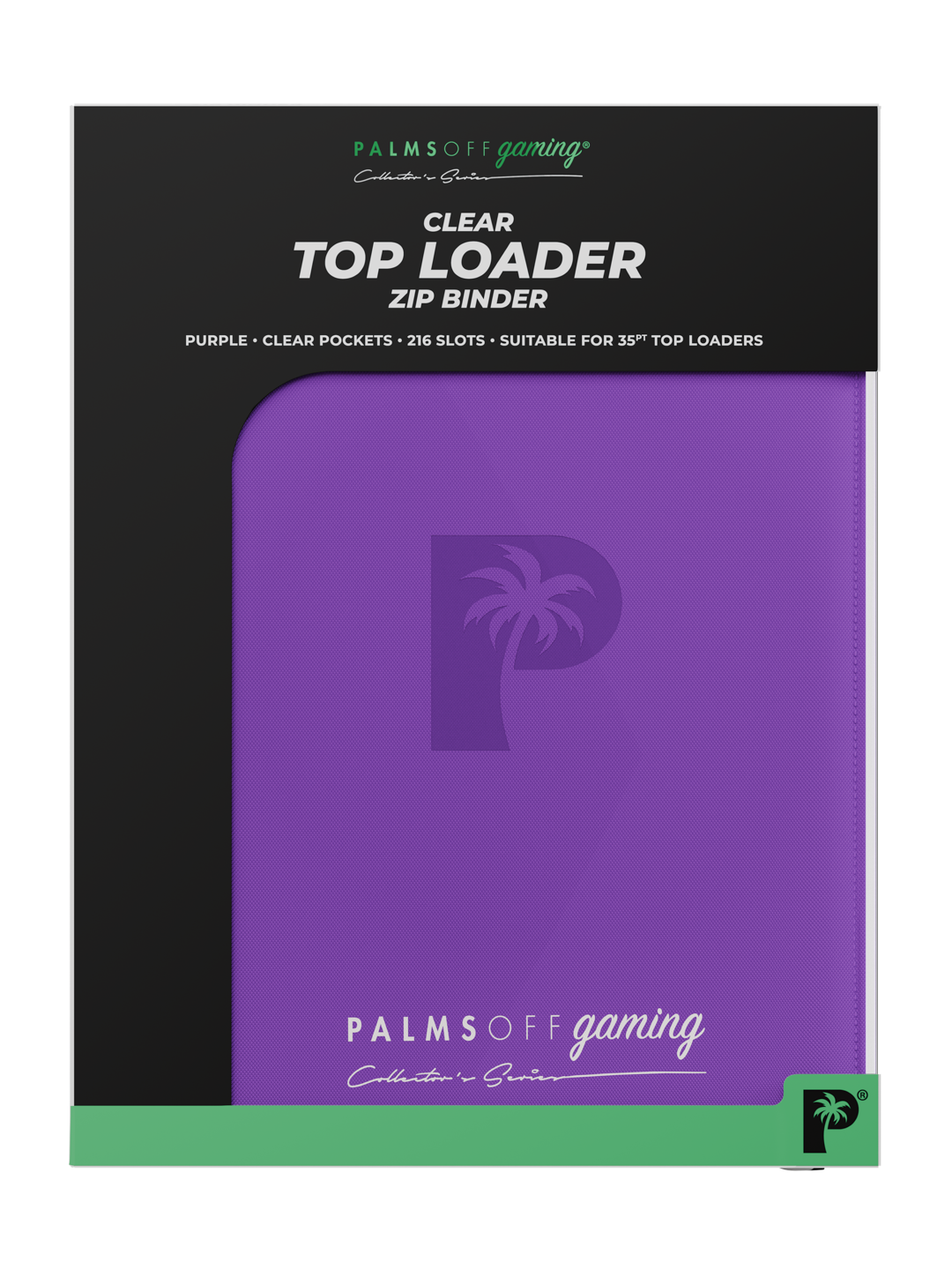 Top Loader 9 Pocket Zip Binder - Purple | Palms Off Gaming