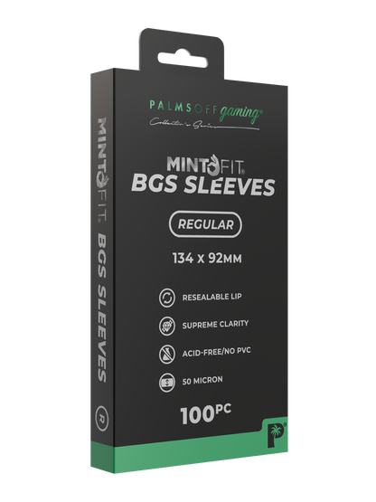 MintFit BGS Graded Card Sleeves - Regular 100pc | Palms Off Gaming
