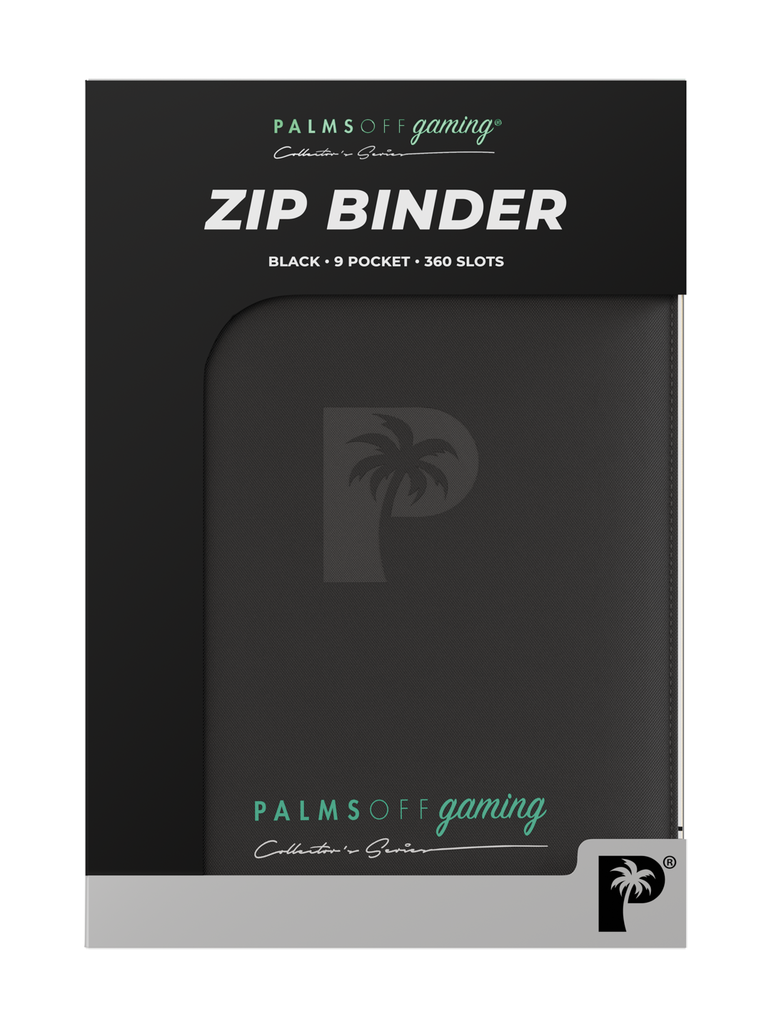 Collector’s Series 9 Pocket Zip Binder - Black | Palms Off Gaming
