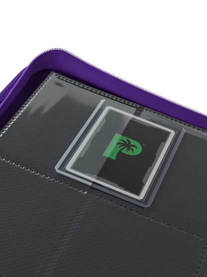 Top Loader 9 Pocket Zip Binder - Purple | Palms Off Gaming