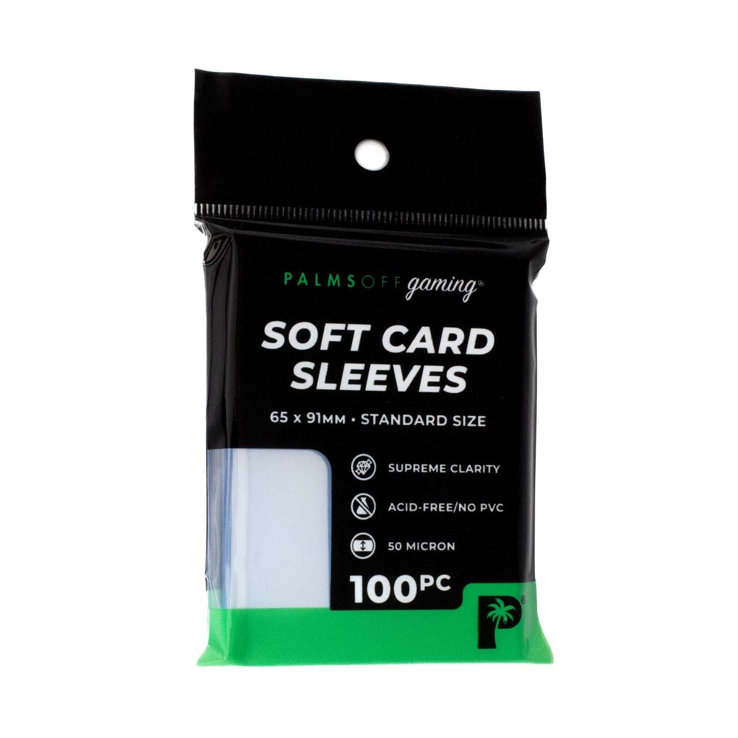 Soft Card Sleeves - Standard Size 100pc | Palms Off Gaming