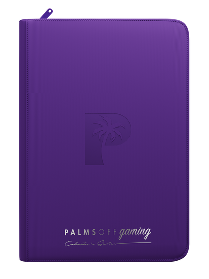 Top Loader 9 Pocket Zip Binder - Purple | Palms Off Gaming