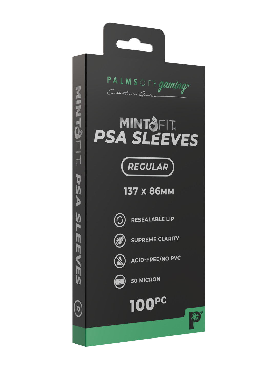 MintFit PSA Graded Card Sleeves - Regular 100pc | Palms Off Gaming