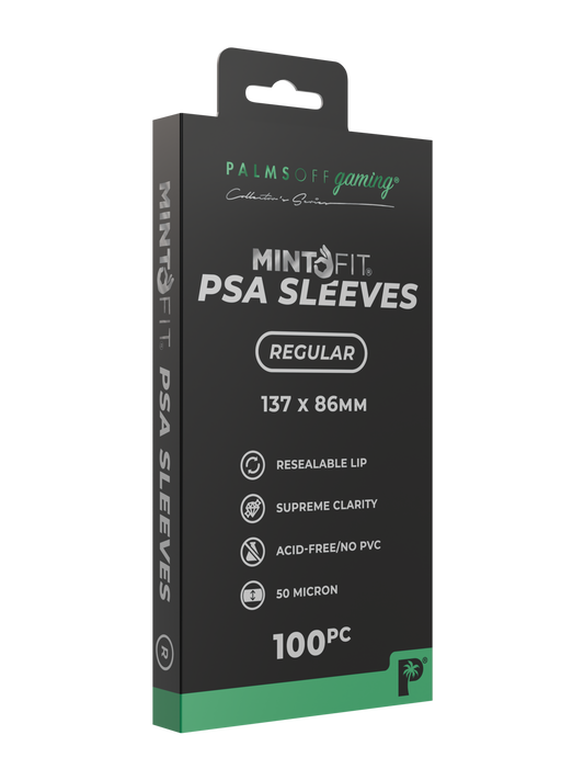 MintFit PSA Graded Card Sleeves - Regular 100pc | Palms Off Gaming