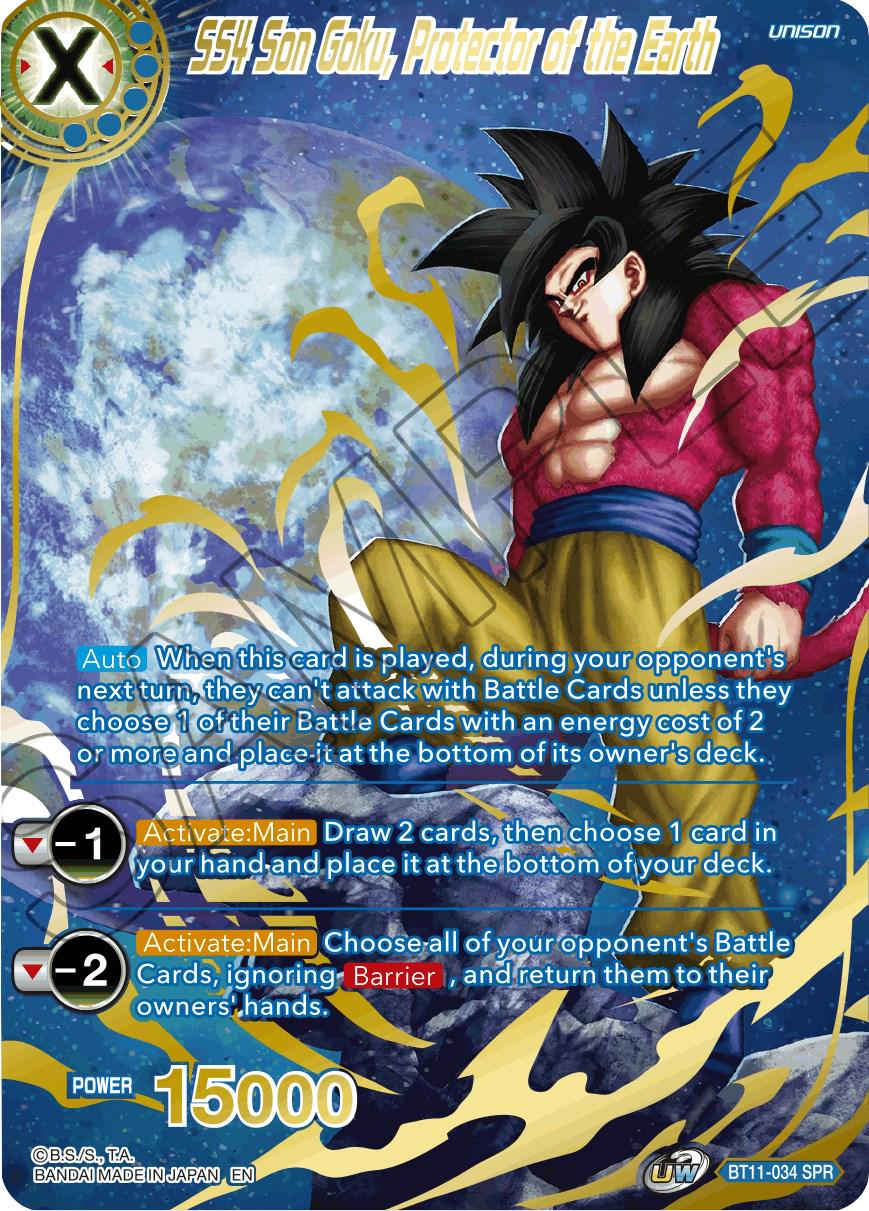 SS4 Son Goku, Protector of the Earth [SPR] BT11-034