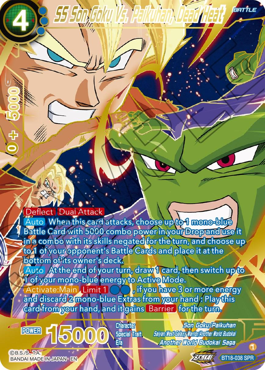 SS Son Goku Vs. Paikuhan, Dead Heat [SPR] BT18-038