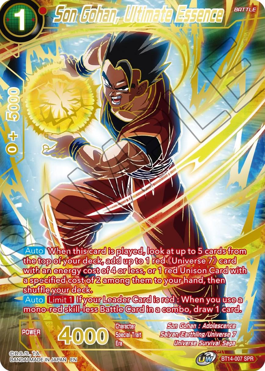 Son Gohan, Ultimate Essence [SPR] BT14-007