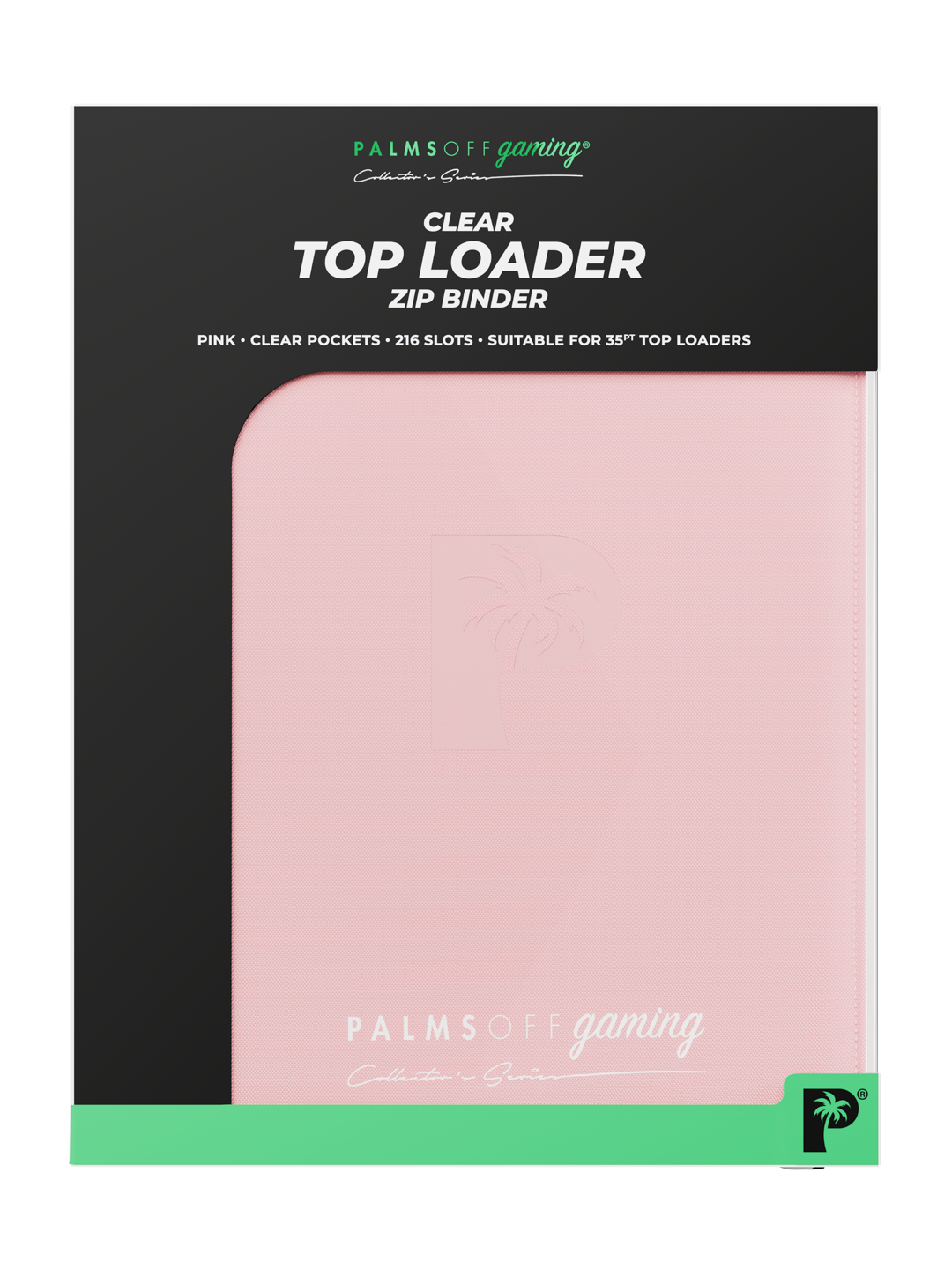 Top Loader 9 Pocket Zip Binder - Pink | Palms Off Gaming