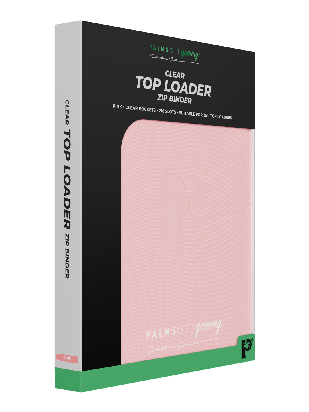 Top Loader 9 Pocket Zip Binder - Pink | Palms Off Gaming