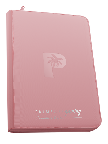 Top Loader 9 Pocket Zip Binder - Pink | Palms Off Gaming