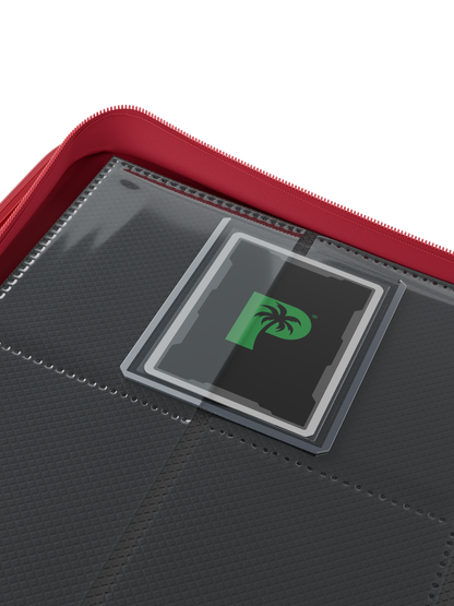 Top Loader 9 Pocket Zip Binder - Red | Palms Off Gaming