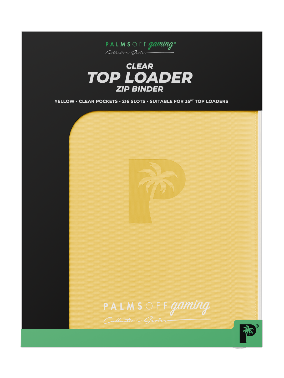 Top Loader 9 Pocket Zip Binder - Yellow | Palms Off Gaming