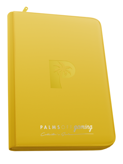 Top Loader 9 Pocket Zip Binder - Yellow | Palms Off Gaming
