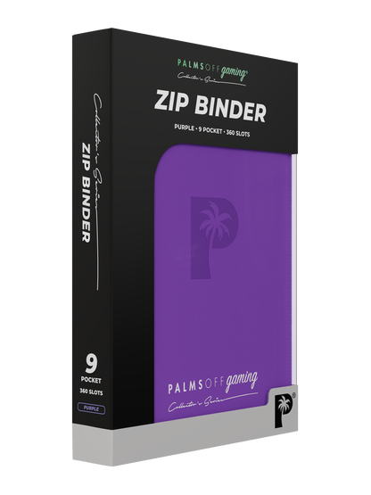 Collector’s Series 9 Pocket Zip Binder - Purple | Palms Off Gaming