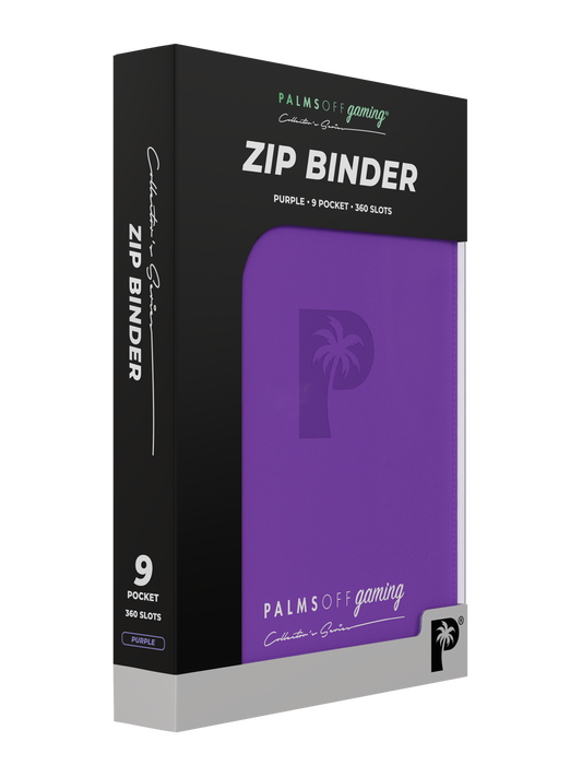 Collector’s Series 9 Pocket Zip Binder - Purple | Palms Off Gaming