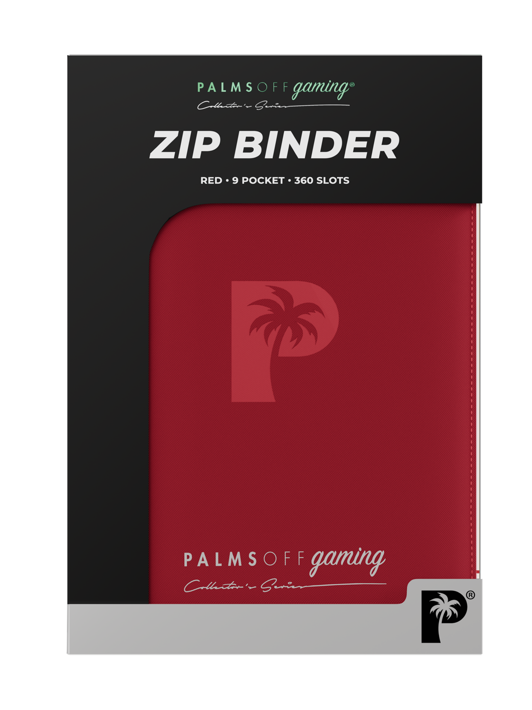 Collector’s Series 9 Pocket Zip Binder - Red | Palms Off Gaming