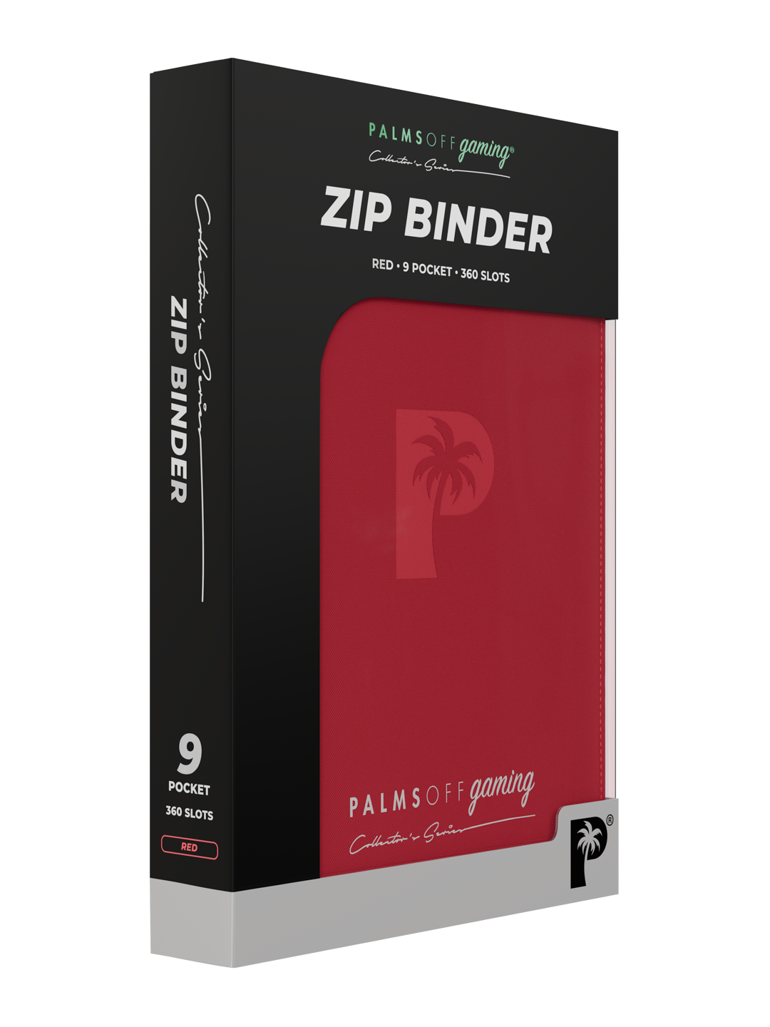 Collector’s Series 9 Pocket Zip Binder - Red | Palms Off Gaming