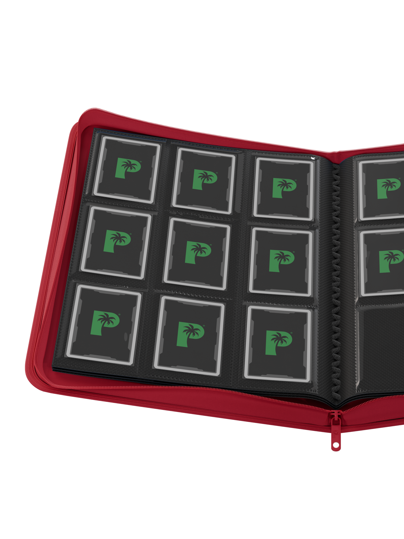 Collector’s Series 9 Pocket Zip Binder - Red | Palms Off Gaming