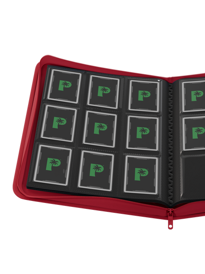 Collector’s Series 9 Pocket Zip Binder - Red | Palms Off Gaming