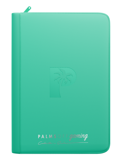 Top Loader 9 Pocket Zip Binder - Turquoise | Palms Off Gaming