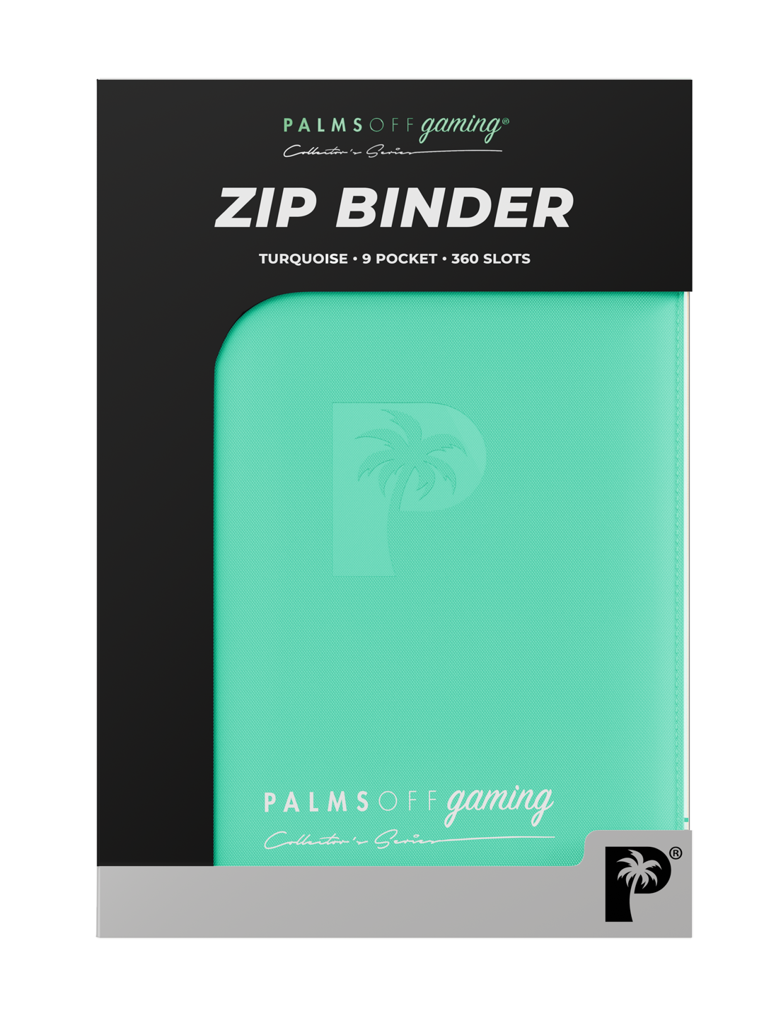 Top Loader 9 Pocket Zip Binder - Turquoise | Palms Off Gaming