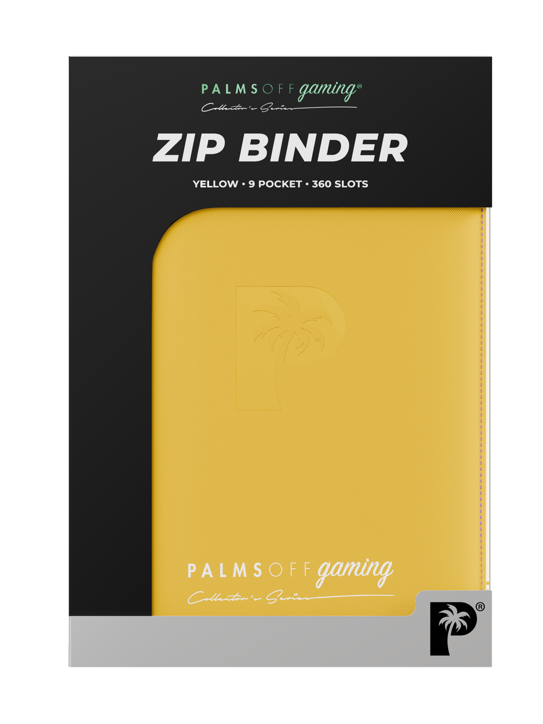 Collector’s Series 9 Pocket Zip Binder - Yellow | Palms Off Gaming