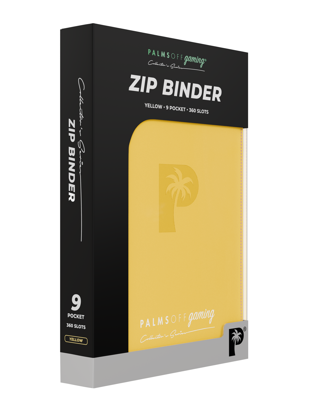 Collector’s Series 9 Pocket Zip Binder - Yellow | Palms Off Gaming