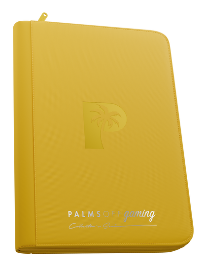 Collector’s Series 9 Pocket Zip Binder - Yellow | Palms Off Gaming