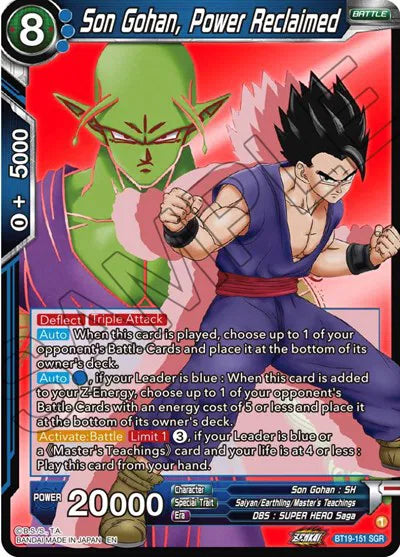 Son Gohan, Power Reclaimed - BT19-151